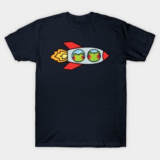 Frogs in a rocket spaceship T-Shirt